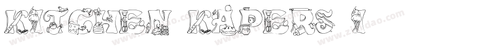 Kitchen Kapers I字体转换